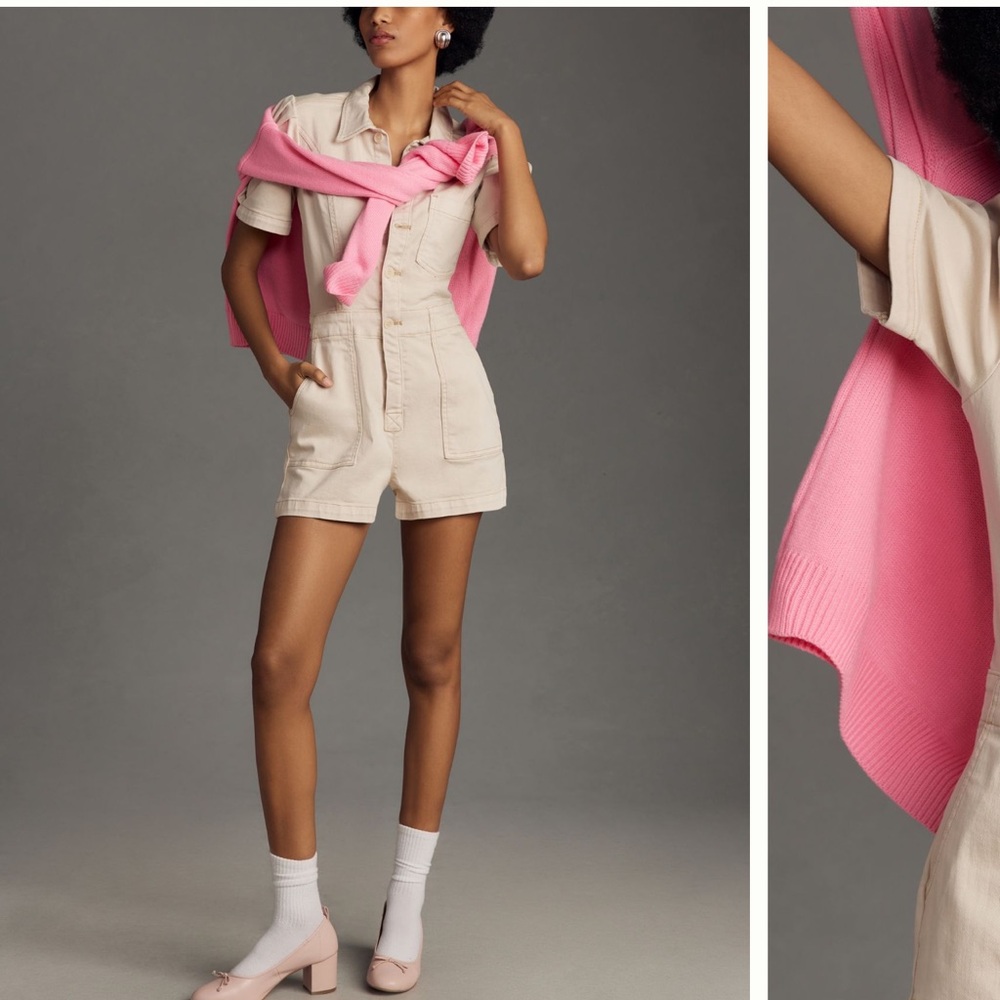 NWT Pink Short Sleeve Romper